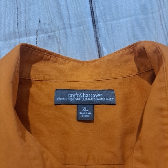 3 FOR 12 SALE Croft & Barrow Mens XL Button Down Short Sleeve Shirt - Picture 7 of 12